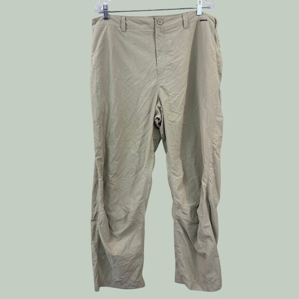 Simms BugStopper Mens Tan Fishing Pants Insect Shield Nylon Size 40